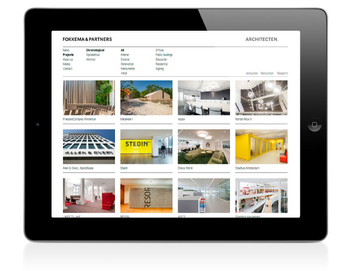 Fokkema & Partners Architecten website