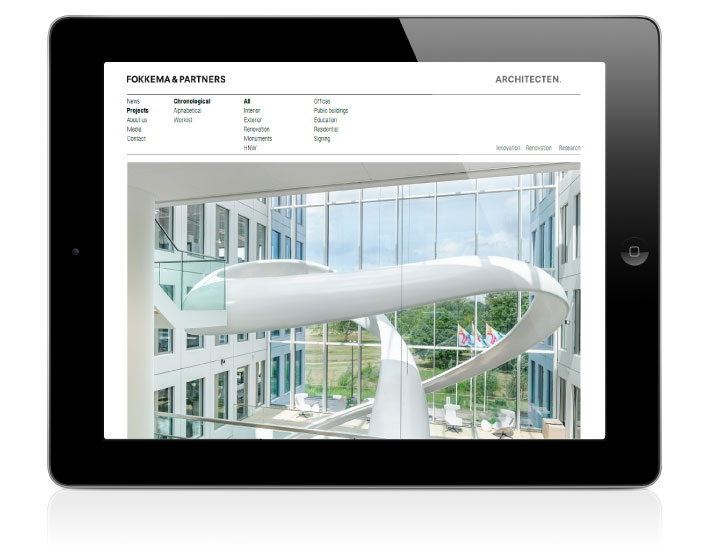 Fokkema & Partners Architecten website