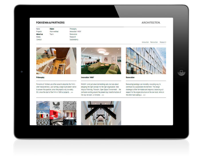 Fokkema & Partners Architecten website