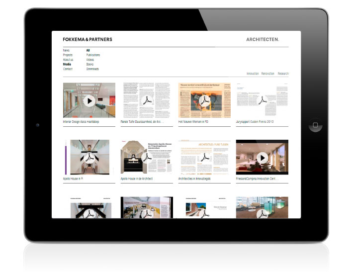 Fokkema & Partners Architecten website