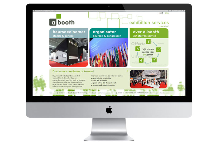 A-Booth Exhibition Services website