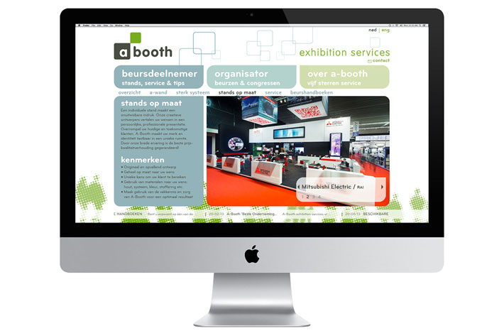 A-Booth Exhibition Services website