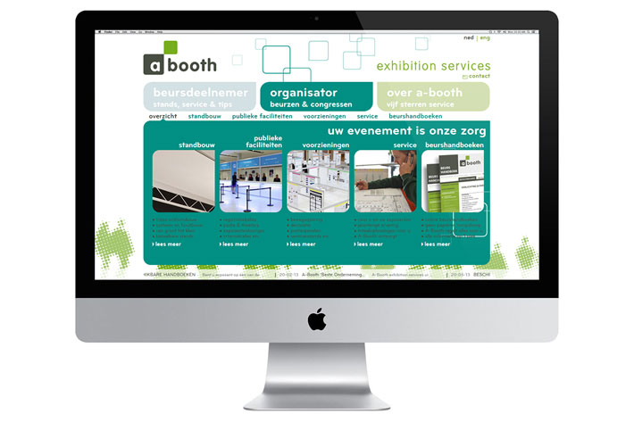 A-Booth Exhibition Services website
