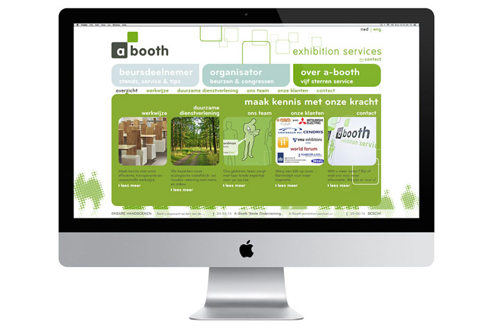 A-Booth Exhibition Services website