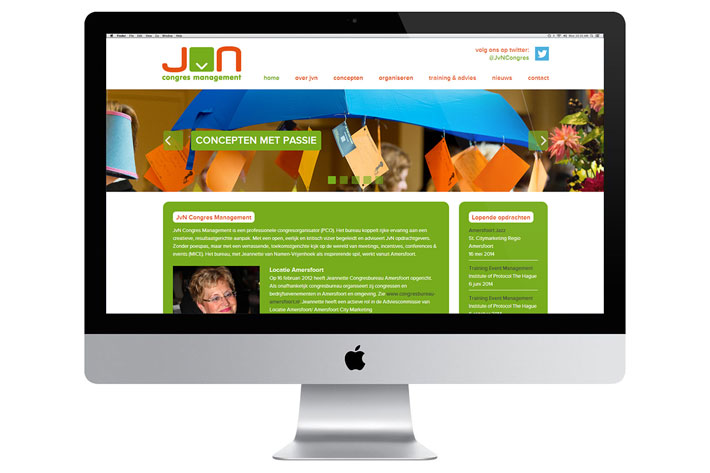 JvN Congres Management website