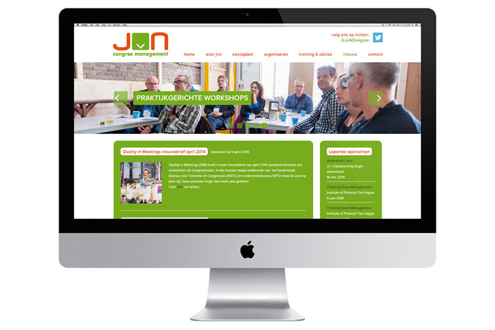  JvN Congres Management website