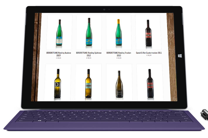 Horizon Creative Case of Wine website