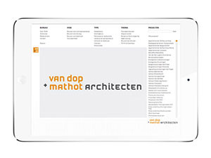 Van Dop + Mathot website