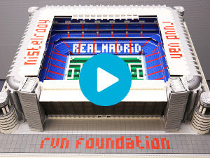 LEGO maquette Bernabeu Stadion